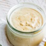 jar of Dijon cream sauce