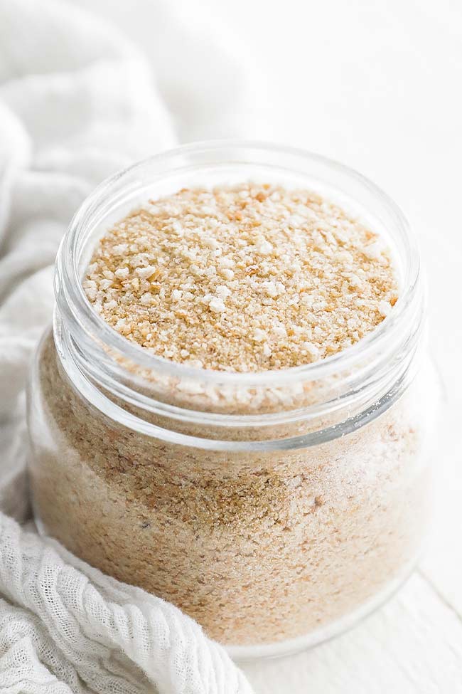 breadcrumbs in a jar