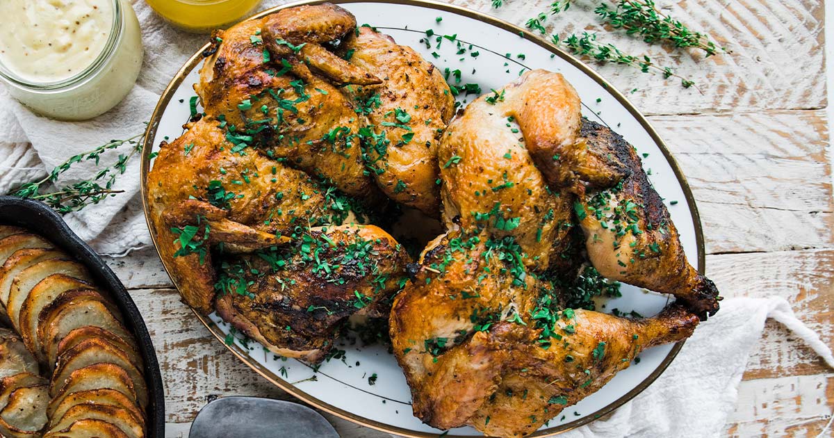 Grilled Spatchcock Chicken Recipe - Chef Billy Parisi