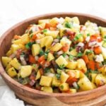 bowl of fresh mango salsa