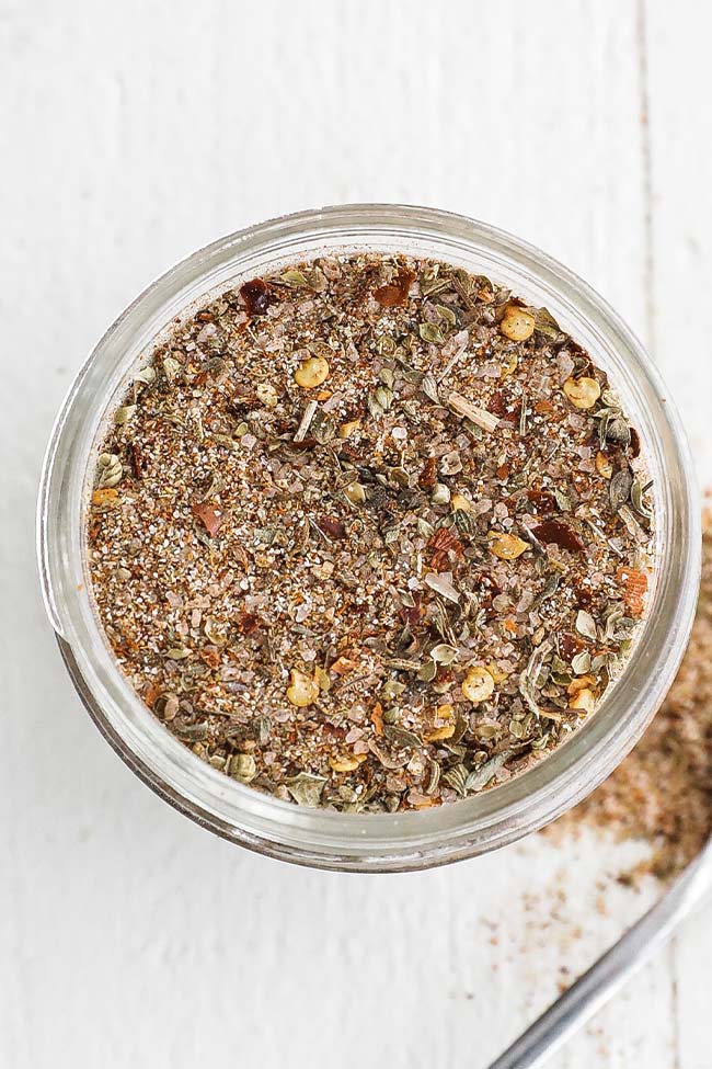 Mexican spice blend in a jar