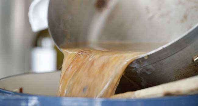 adding braised lamb to soup