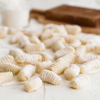 homemade rolled gnocchi