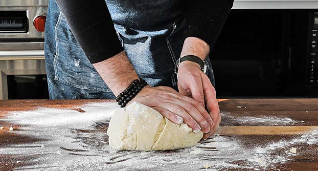 kneading gnocchi dough
