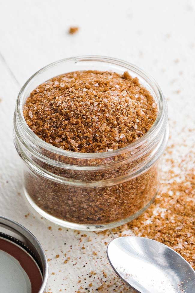 BBQ spice rub in a jar