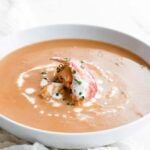 bowl of lobster bisque