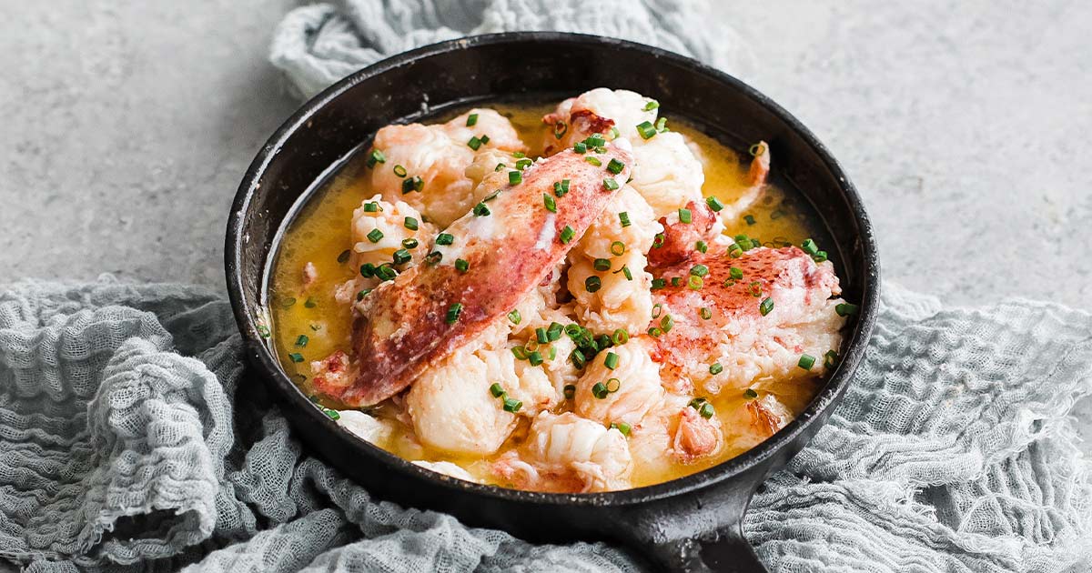 Butter Poached Lobster - The Wooden Skillet