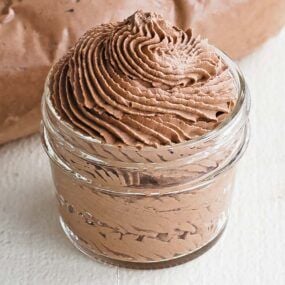 jar of chocolate whipped cream