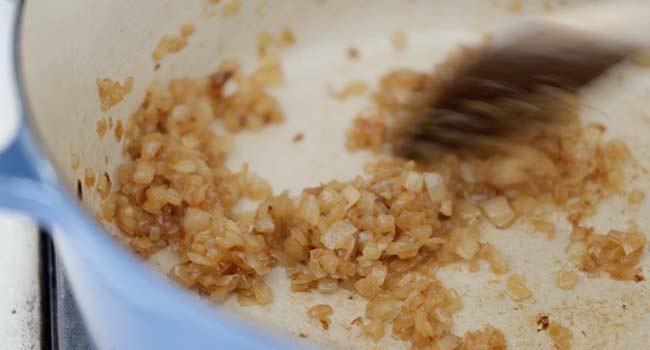 caramelizing onions