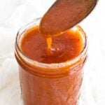 jar of homemade french dressing