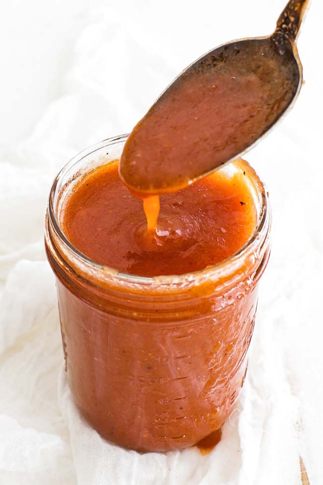 jar of homemade french dressing