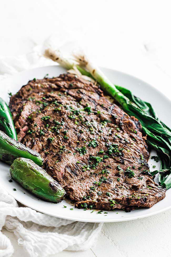 sliced carne asada