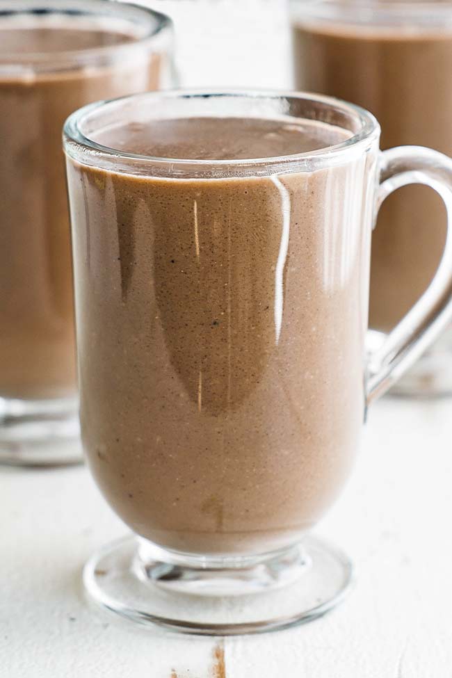 champurrado in a glass