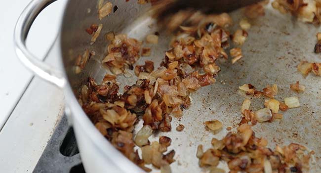 caramelizing onions