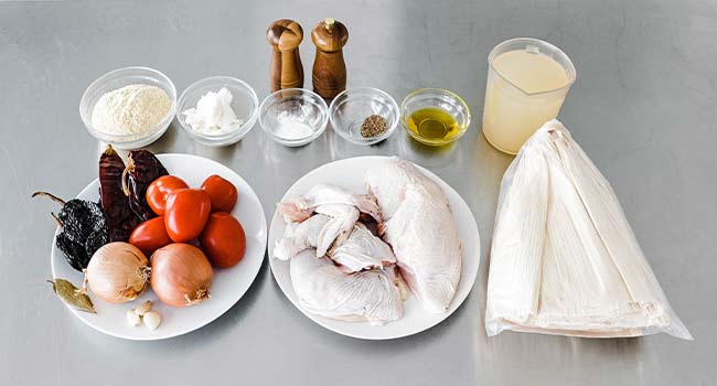 ingredients to make tamales