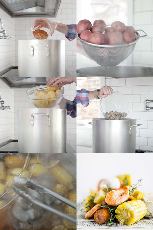procedures for making a shrimp boil