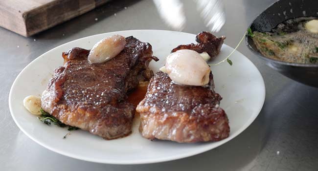 resting a steak