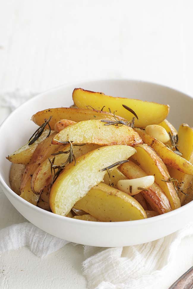 potato wedges in a bowl