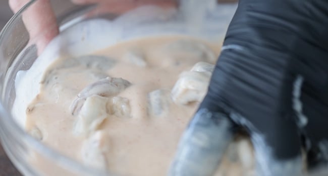 shrimp in a marinade