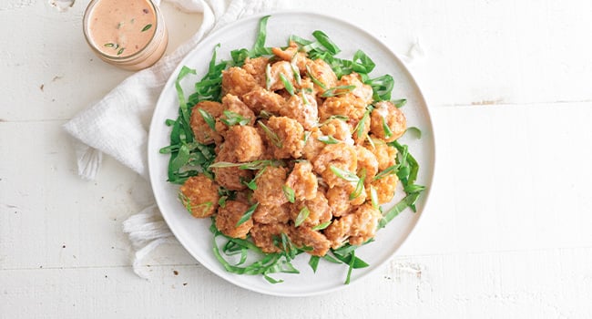 bang bang shrimp with bang bang sauce