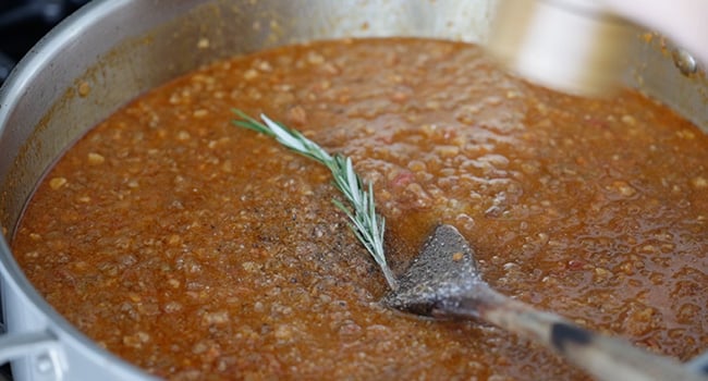 rosemary in bolognese