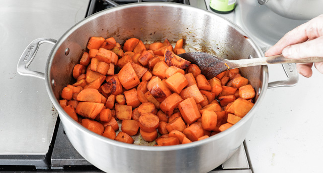 browned carrots