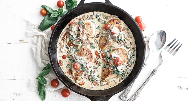 tuscan chicken with tomatoes
