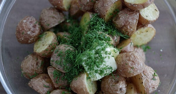 Roasted Red Potatoes (with Butter and Dill) - Chef Billy Parisi