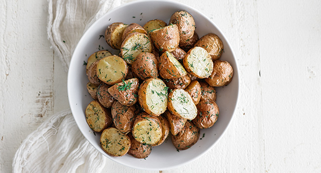 roasted potatoes with dill