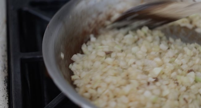 cooking onions