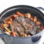 pot roast in a pot