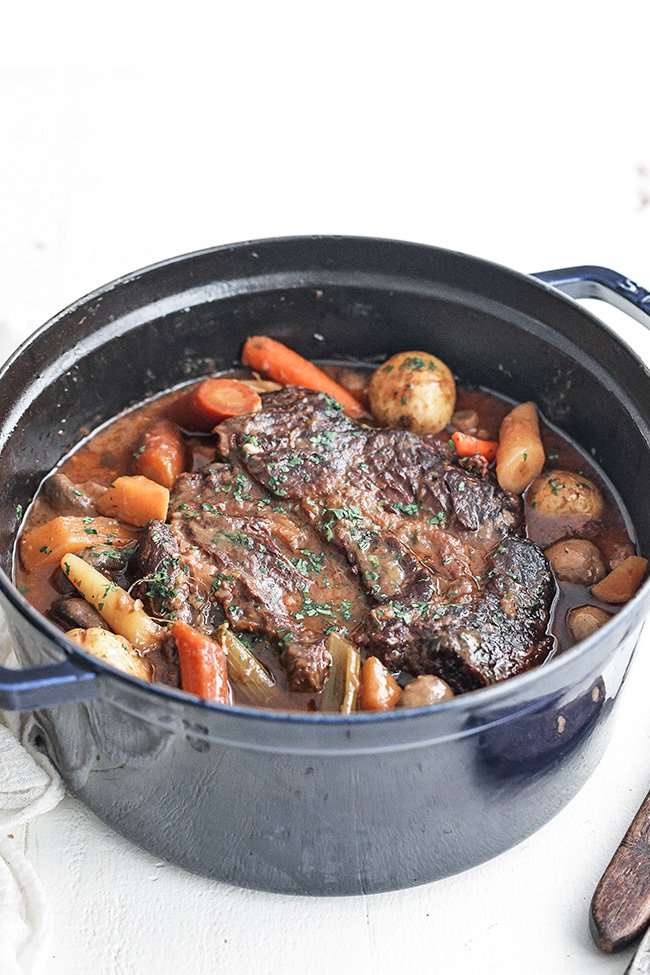 pot roast in a pot