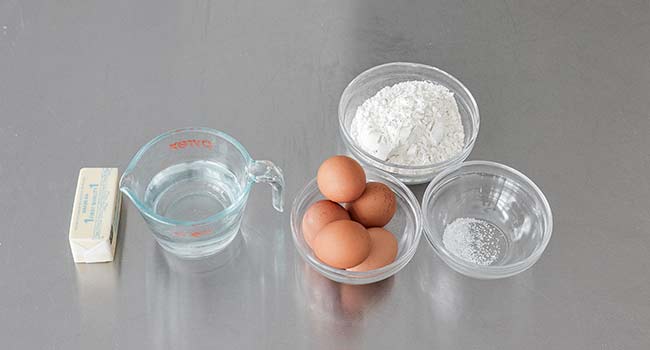 choux pastry ingredients