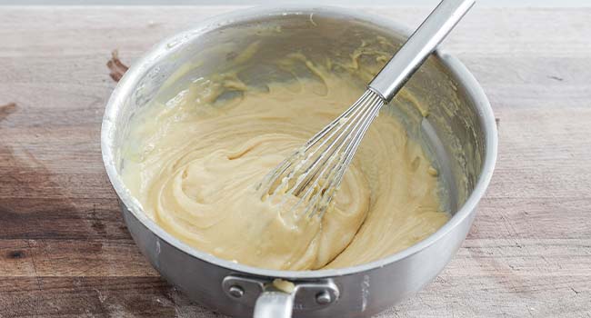 choux pastry in a pot