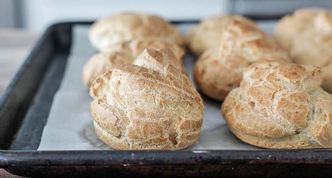 baked cream puffs