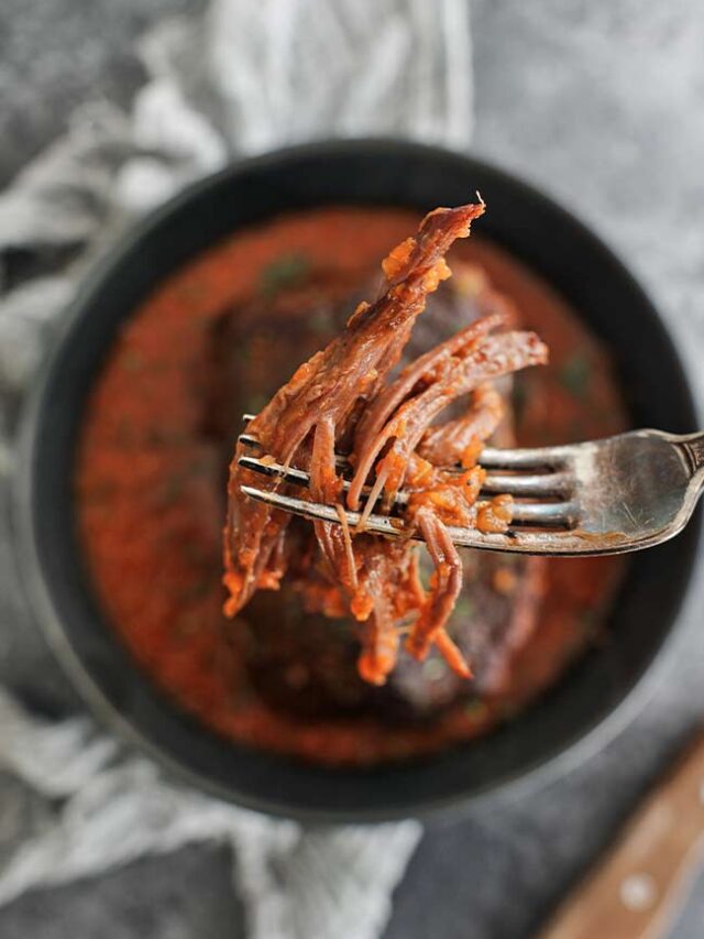 slow cooked chuck roast