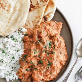 chicken tikka masala on a plate
