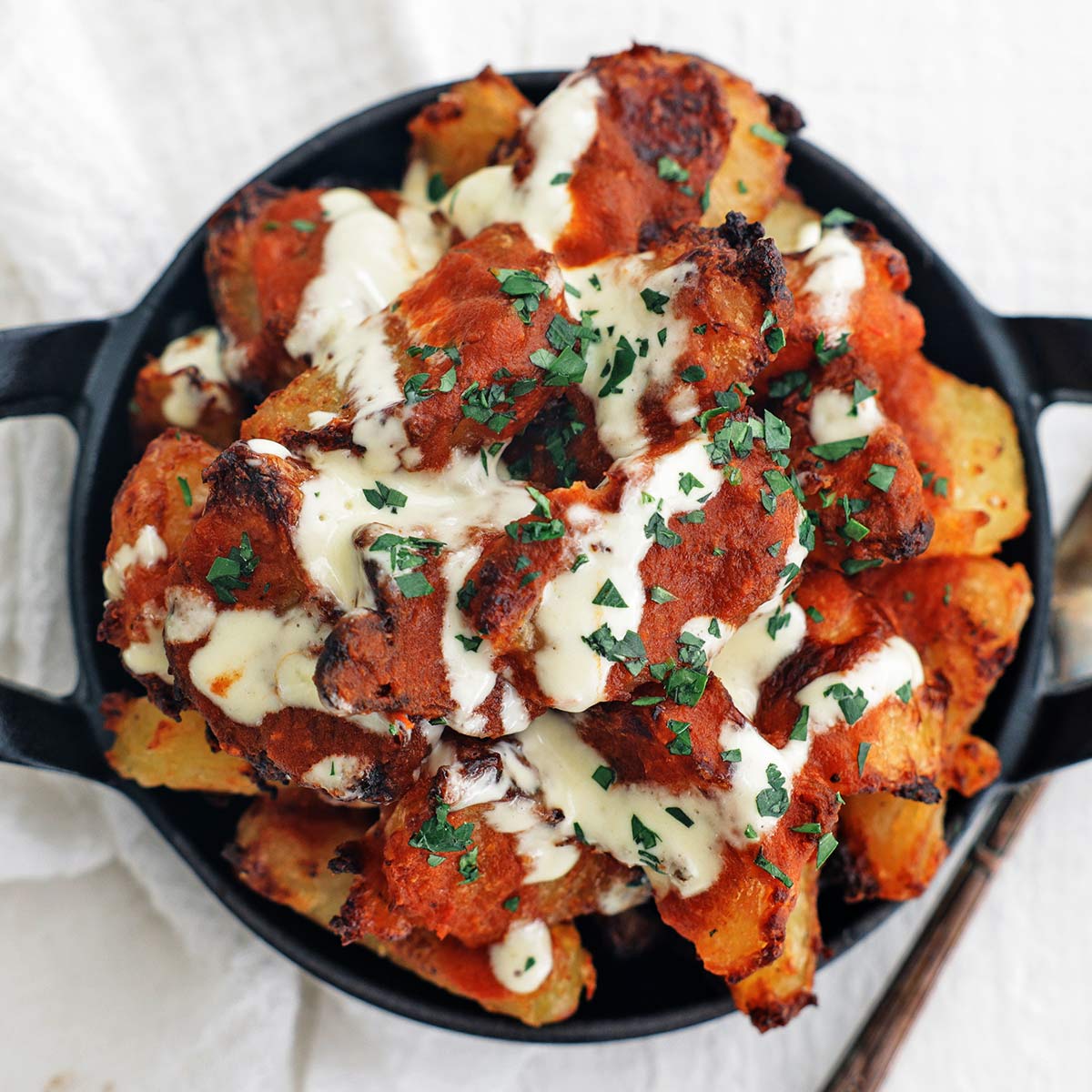 Patatas Bravas (CrispySaucy Spanish Potatoes) Chef Billy Parisi(02)