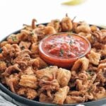 fried calamari on a plate