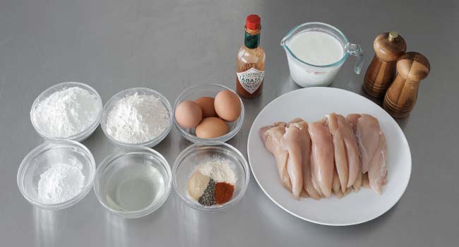fried chicken tender ingredients