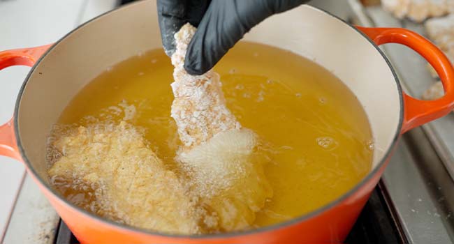 frying chicken tenders
