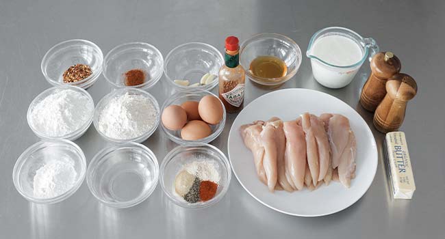 hot honey chicken tender ingredients