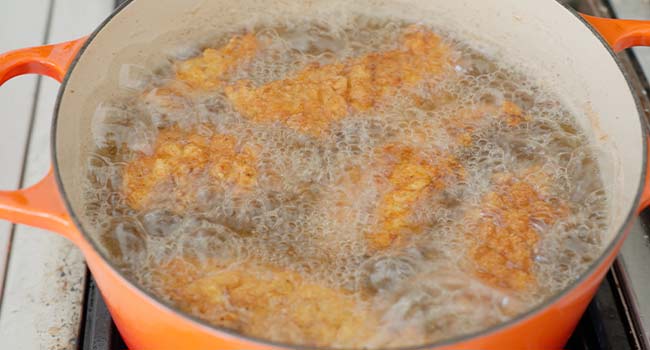 frying chicken tenders
