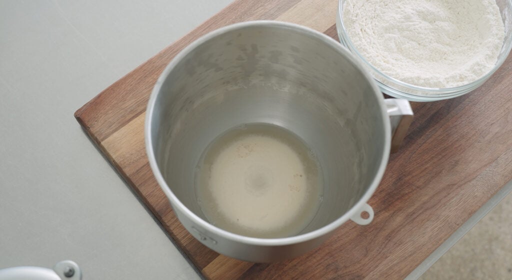 a yeast raft in a bowl
