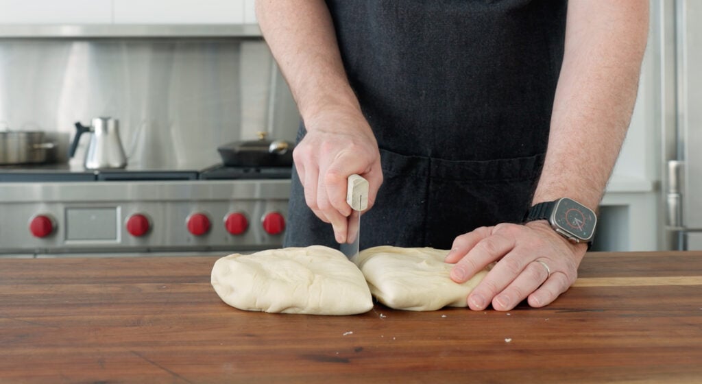 dividing dough