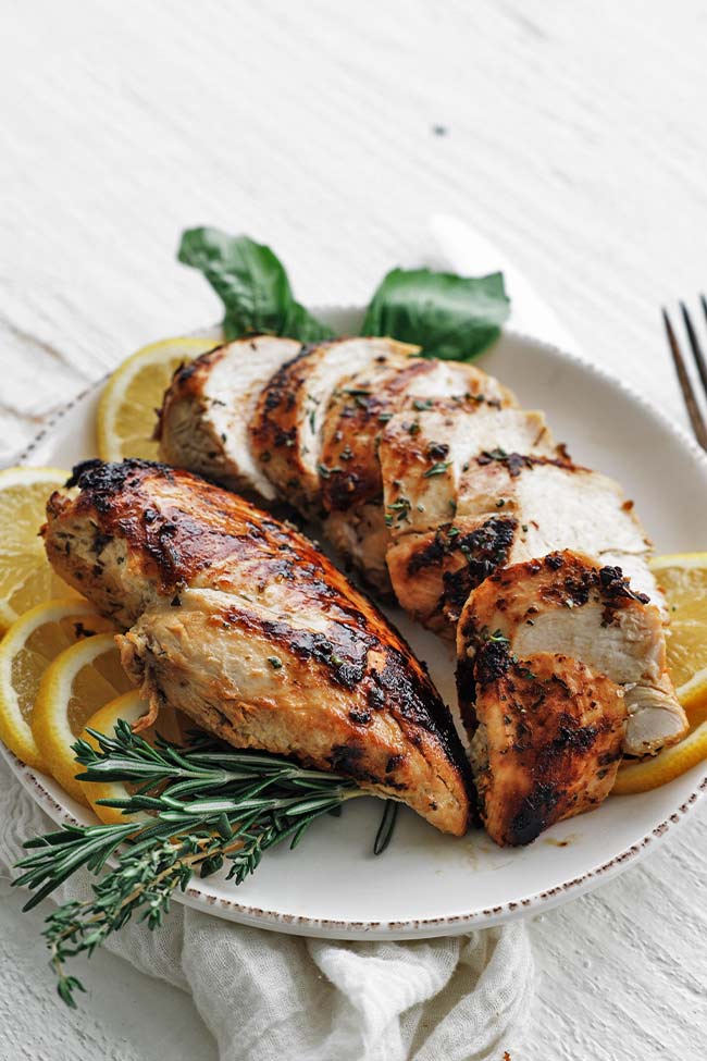 italian marinated cooked chicken