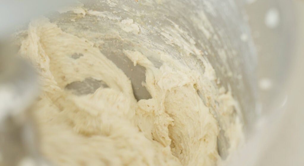 smooth and creamy cake batter