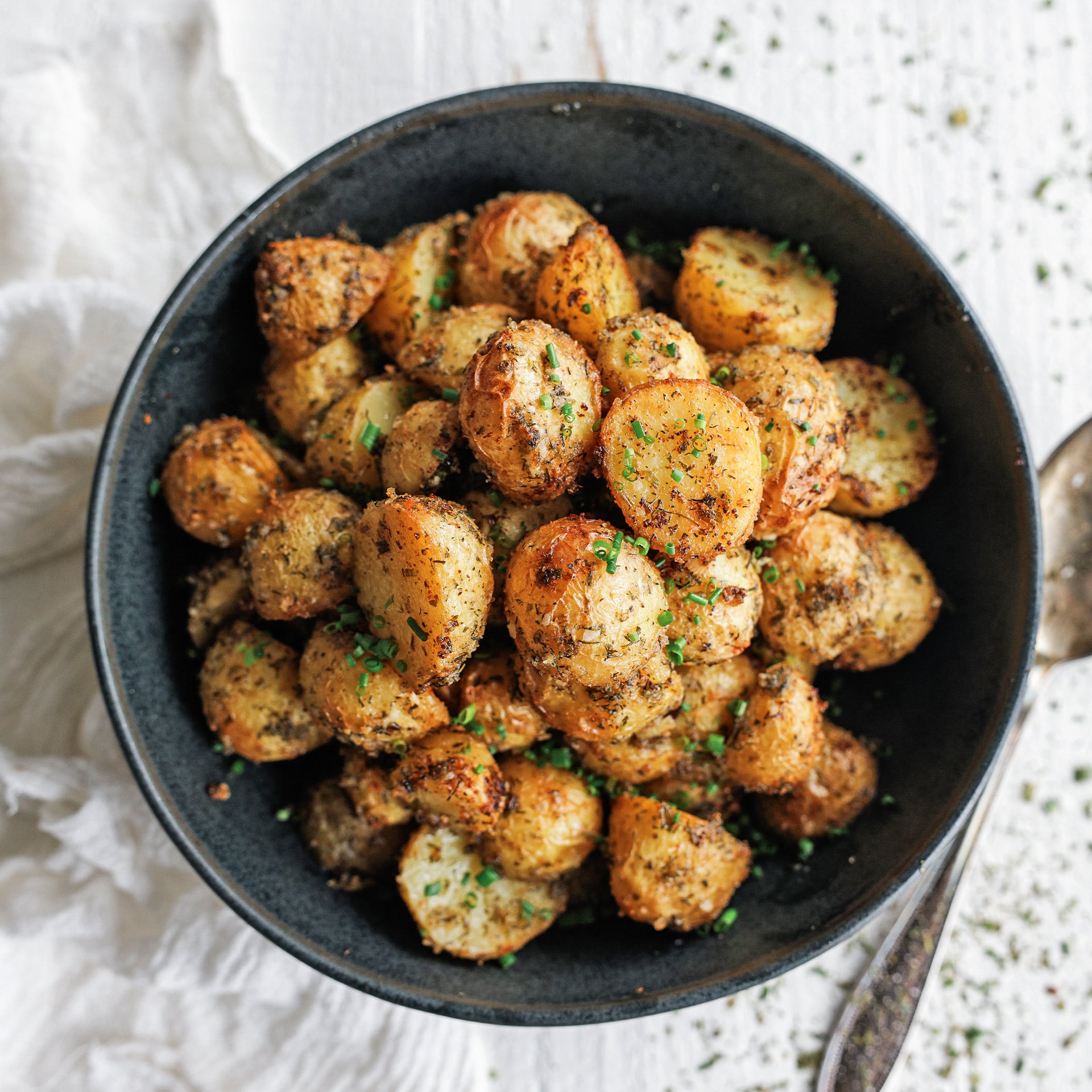 roasted potatoes with ranch dressing Easy Ranch Roasted Potatoes