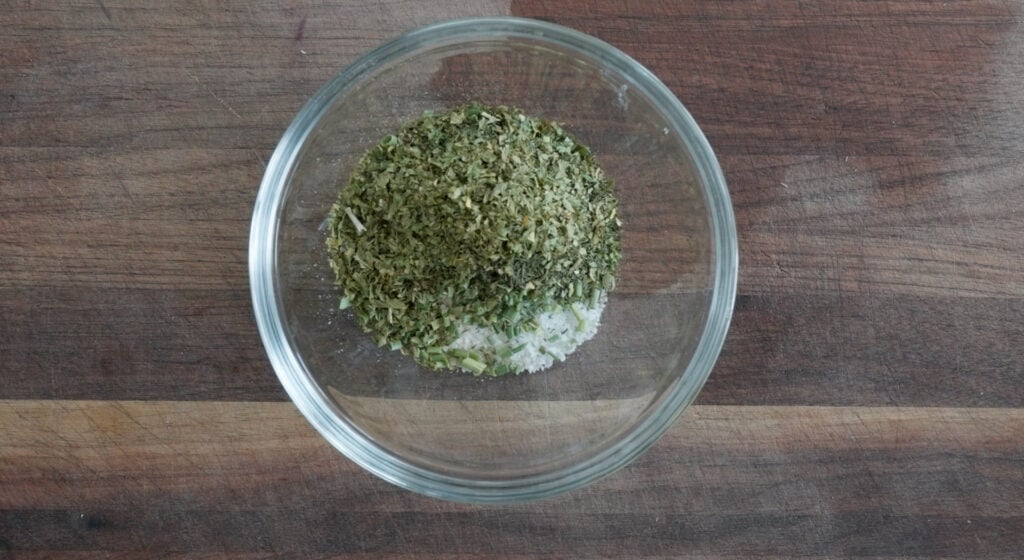 Ranch season ingredients in bowl