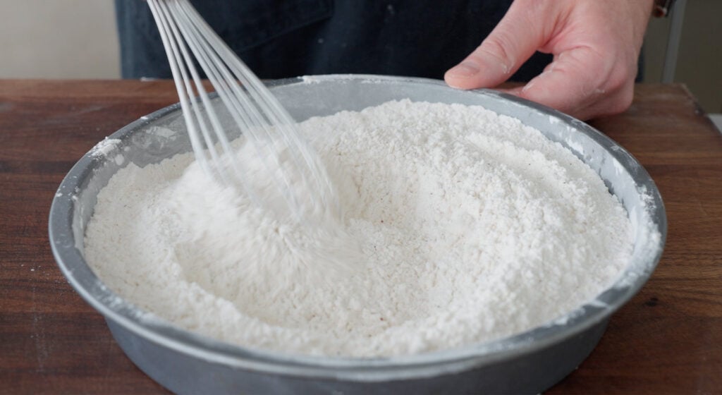 preparing breading